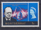 Montserrat 1966 Mi. 177      1 C Winston Spencer Churchill Commemorative Issue MH* - Montserrat