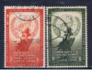 UNY+ UNO New York 1954 Mi 33-34 Menschenrechte - Used Stamps