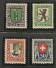 SWITZERLAND - 1925  PRO JUVENTUDE   - Yvert # 218/221 - MINT H - Neufs