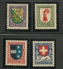 SWITZERLAND - 1926  PRO JUVENTUDE   - Yvert # 222/5 - MINT NH - Unused Stamps