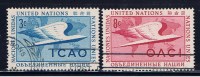 UNY+ UNO New York 1955 Mi 35-36 - Used Stamps