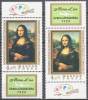 Hungary 1974 Mona Lisa / LOUVRE Sc.#2280 Mnh CV$6.00 Leonardo Da Vinci Painting / 2 Different - Unused Stamps