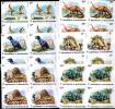 Maldives 1972 Dinosaurs SC#389-94 Imperforated Blocks Of 4 MNH (CV.$97.00  For Perforated) - Maldiven (...-1965)