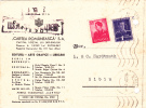 CARTEA ROMANEASCA,1942  VERY RARE PERFIN STAMPS,PRIVAT POSTCARD CENSORED ROMANIA. - Perfins