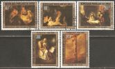 Congo - Brazzaville 1980 Mi# 744-748 Used - Rembrandt Paintings - Rembrandt