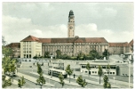 Gelsenkirchen - Buer, Rathaus Und Autobusbahnhof, Col. AK, Um 1960 - Gelsenkirchen