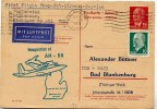 First JET Flight  AM-88 KALAMAZOO MI 1965 On East German Reply Postal Card  P65 A Special Print #5 - 3c. 1961-... Brieven