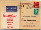 Dedication Airport PORTLAND IN 1966 On East Germany Reply Postal Card  P65 A Private Print #5 - 3c. 1961-... Briefe U. Dokumente