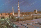 The Green Dome Of The Prophet´s Mosque In Medina Saudi Arabia, Vintage Old Photo Postcard - Arabia Saudita