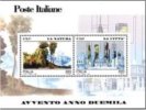 ITALIA - ITALIE - ITALY - 2000 - AVVENTO ANNO 2000 - LA NATURA LA CITTA' - BF 2 Francobolli Da 800 Lire - MNH ** - Blocks & Kleinbögen