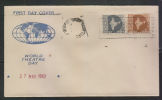 India 1962   WORLD THEATRE DAY  Special Cover # 38949 Indien Inde - Briefe U. Dokumente