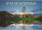 USA Palm Springs - Municipal Golf Course / Mt San Jacinto (snow) - Montagne, Neige, Cocotier ... - Palm Springs