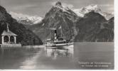 Cpsm De Tellskapelle Am Vierwaldstättersee Mit Gitschen Und Urirotstock" Bateau" - Wald