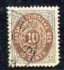 ANTILLES DANOISES 1873 (ob)  Y&T N° 10 - P14x13,5 - Papier épais - Deens West-Indië