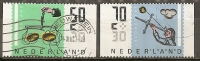 Pays-Bas Netherlands 1985 Timbres Du Carnet Instruments Stamps From Booklet Obl - Postzegelboekjes En Roltandingzegels