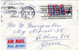 United States- Air Mail Cover- Posted From New York [canc.12.10.1970, Arr.15.10] To Athens-Greece (w/ Two Machine Pmrks) - 3c. 1961-... Brieven