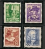 SWITZERLAND - 1934  PRO JUVENTUDE   - Yvert # 278/281 - MINT LH - Nuevos