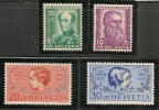 SWITZERLAND - 1937  PRO JUVENTUDE   - Yvert # 303/306 - MINT LH - Unused Stamps