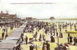 THE BEACH AND BATHERS AS SEEN FROM THE STEEL PIER,ATLANTIC CITY,PERSONNAGES ,COLORISEE  REF 27770 - Atlantic City