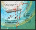 1981 Mongolia "Graf Zeppelin" Dirigibili Airships Dirgibleas Spazio Space Espace Castes Maps MNH** Lux191 - Zeppelin