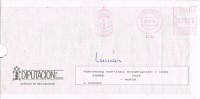 Carta Franqueo Mecanico CORCUBION (Coruña) 1993. Diputacion - Lettres & Documents