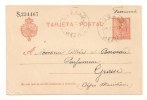 ESPAGNE - Royame Alphonse XIII - EP Numéroté 10 Centimos Orange - BESALU - 1913 - Lettres & Documents
