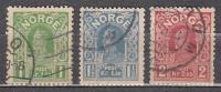 Norway 1907 Mi# 89-91 Used 91,75 - Gebruikt