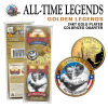 USA - BASEBALL LEGENDS * PROMO-COIN* LOU GEHRIG & BABE RUTH GOLD PLATED & COLORIZED COIN - Andere & Zonder Classificatie