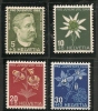 SWITZERLAND - 1944  PRO JUVENTUDE - FLOWERS  - Yvert # 399/402 - MINT LH - Ungebraucht