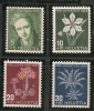 SWITZERLAND - 1946  PRO JUVENTUDE - FLOWERS  - Yvert # 433/6 - MINT LH - Nuevos