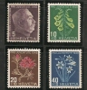 SWITZERLAND - 1948  PRO JUVENTUDE - FLOWERS  - Yvert # 467/470 - MINT LH - Neufs