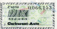 BON DE NECESSITE Carburant-Auto- DIX Litres - Notgeld