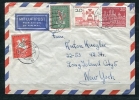 Germany 1958 Cover To USA Complete Sets - Brieven En Documenten