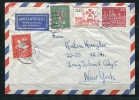 Germany 1958 Cover To USA Complete Sets - Cartas & Documentos