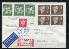 Germany Berlin  1961 Cover To USA Block Of 4, Pair - Brieven En Documenten