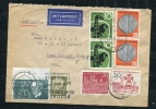 Germany 1958 Cover To USA Pair - Briefe U. Dokumente