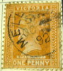 Victoria 1890 Queen Victoria Stamp Duty 1d - Used - Used Stamps