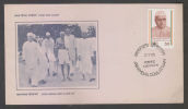 India 1985  Mahatma Gandhi With J. Daulatram  LUCKNOW  FDC # 34135 Indien Inde - Mahatma Gandhi