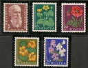 SWITZERLAND - 1959  PRO JUVENTUDE - FLOWERS  - Yvert # 634/8 - MINT LH - Unused Stamps