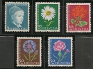 SWITZERLAND - 1963  PRO JUVENTUDE - FLOWERS -  Yvert # 721/5 - MINT NH - Ungebraucht
