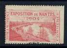 NANTES - 44 - LOIRE ATLANTIQUE / 1904 VIGNETTE EXPOSITION DE NANTES (ref T1436) - Tourism (Labels)