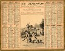 -  CALENDRIER 1910 Avec Carte Du Département De L'Allier Au Dos - 395 - Grand Format : 1901-20