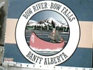 CANADA BANFF ALBERTA BOW RIVER  BOW FALLS CANOA  Pubblicita SIsley N1995 DU1319 - Banff