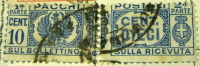 Italy 1927 Parcel Postage 10c Pair - Used - Pacchi Postali