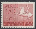 1956 SVEZIA GARE IPPICHE DEI GIOCHI OLIMPICI 20 ORE MNH ** - SV027 - Unused Stamps