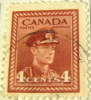 Canada 1942 War Efforts King George VI 4c - Used - Oblitérés