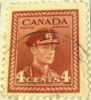 Canada 1942 War Efforts King George VI 4c - Used - Gebruikt