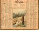 - CALENDRIER 1924 - Pêche Aux Truites à CAUTERETS  - 412 - Grand Format : 1921-40