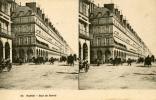 Paris Rue De Rivoli 15 Attelages Carte Stereoscopique - Stereoskopie