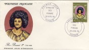 FDC  POLYNÉSIE  TAHITI  1976 # DYNASTIE DES ROIS POMARE #  POMARE I° # PROTECTORAT FRANÇAIS # - FDC